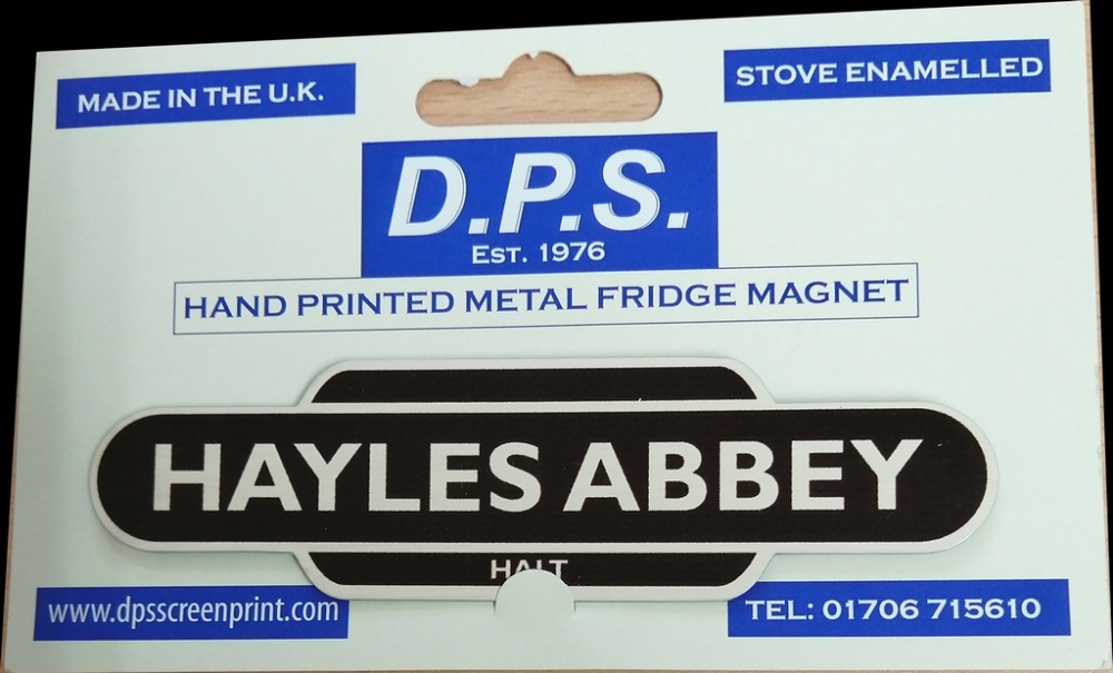 Hayles Abbey Halt totem fridge magnet